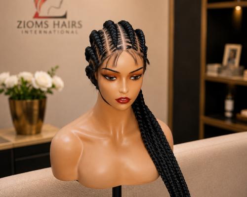 Glueless Full Lace Stitch Braided Wig