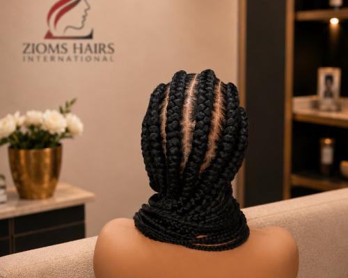 Glueless Full Lace Stitch Braided Wig